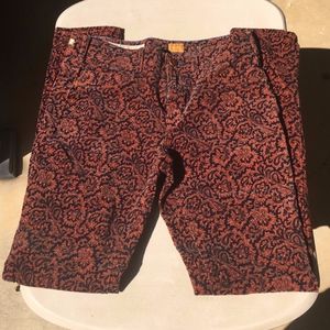 Pilcro and the Letterpress Paisley Skinny Cords